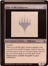 Fear of the Unknown — card price