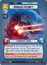 Droideka Security (02/20) — card price