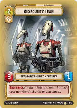 B1 Security Team (11/20) — card price