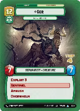 Gor - Grievous's Pet (Top 4) (17/20) — card price