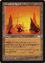 Scorched Ruins, Weatherlight — Magic card price