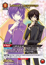 Lelouch Lamperouge (092) (SR*) (UE04BT/CGH-1-092), CODE GEASS: Lelouch of the Rebellion — Union Arena card price