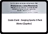 Code Card - Surging Sparks 3 Pack Blister [Zapdos] — card price
