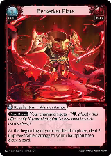 Berserker Plate (126), Promotional Cards — Grand Archive card price