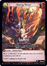 Blazing Throw (Wildcard Nationals Qualifier) (118), Region Exclusive Promotional Cards — Grand Archive card price