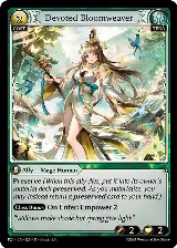 Devoted Bloomweaver (129), Promotional Cards — Grand Archive card price