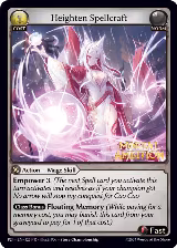 Heighten Spellcraft (122), Promotional Cards — Grand Archive card price