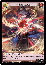 Reduce to Ash (063), Promotional Cards — Grand Archive card price