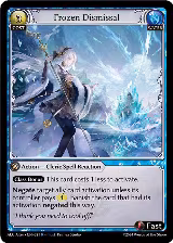 Frozen Dismissal (221), Alchemical Revolution Alter Edition — Grand Archive card price