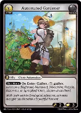 Automated Gardener (216), Alchemical Revolution Alter Edition — Grand Archive card price