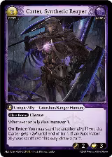 Carter, Synthetic Reaper (203), Alchemical Revolution Alter Edition — Grand Archive card price