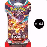 Obsidian Flames Sleeved Booster Pack Case, Obsidian Flames — Pokémon card price