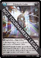 Prismatic Codex (018) — card price