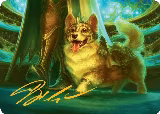 District Mascot Art Card (30/54) (Gold-Stamped Signature) (30) — card price