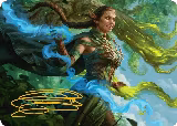Nissa, Worldsoul Speaker Art Card (Gold-Stamped Signature) (31) — card price