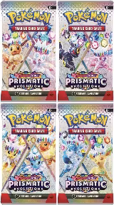 Prismatic Evolutions Booster Pack Art Bundle [Set of 4], Prismatic Evolutions — Pokémon card price