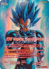 Vegeta // SSB Vegeta, Saiyan Pride (SLR) (BT27-001), History of Z — DB Super card price