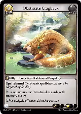 Obstinate Cragback (014) — card price