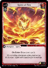 Spirit of Fire (001) — card price