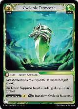 Cyclonic Fatestone // Windstalker Wolf (153), Abyssal Heaven — Grand Archive card price