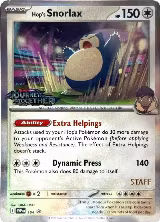 Hop's Snorlax - 184 (Prerelease) [Staff] (184) — card price