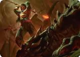 Sarkhan's Resolve Art Card (18/54) (18) — card price