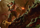 Sarkhan's Resolve Art Card (18/54) (Gold-Stamped Signature) (18) — card price