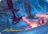 Dragonback Assault Art Card (22/54) (Gold-Stamped Signature) (22) — card price