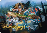 Eshki Dragonclaw Art Card (23/54) (Gold-Stamped Signature) (23) — card price