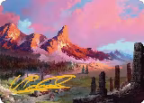 Rugged Highlands Art Card (29/54) (Gold-Stamped Signature) (29) — card price