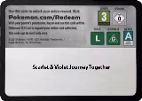Code Card - Journey Together Booster Pack, Journey Together — Pokémon card price