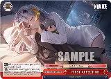 FIRST AFFECTION (RRR) (NIK/S117-E081R RRR), GODDESS OF VICTORY: NIKKE — Weiß Schwarz card price
