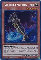 Evil HERO Adusted Gold (Secret Rare) (RA04-EN029), Quarter Century Stampede — Yu-Gi-Oh! card price