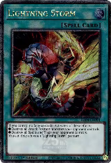 Lightning Storm (New Art) (Quarter Century Secret Rare) (RA04-EN094), Quarter Century Stampede — Yu-Gi-Oh! card price