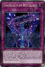 Transaction Rollback (Quarter Century Secret Rare) (RA04-EN105), Quarter Century Stampede — Yu-Gi-Oh! card price