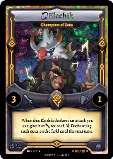 Elechik - Champion of Zeus (Serialized) (/99), Divine Champions: Firestorm Starter Decks — Elestrals card price