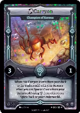Carryon - Champion of Hermes (Serialized) (/99), Divine Champions: Firestorm Starter Decks — Elestrals card price