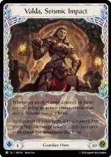 Valda, Seismic Impact - HER135 (HER135), Flesh and Blood: Promo Cards — Flesh & Blood card price