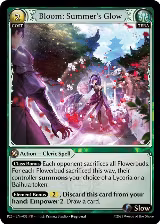 Bloom: Summer's Glow (033), Promotional Cards — Grand Archive card price