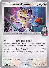 Team Rocket's Meowth (149/182), Destined Rivals — Pokémon card price