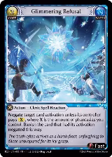 Glimmering Refusal (055), Promotional Cards — Grand Archive card price