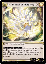 Peacock of Prosperity (062), Promotional Cards — Grand Archive card price