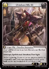 Overlord Mk III (63), Mercurial Heart Alter Edition — Grand Archive card price