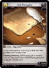 Idle Thoughts (014) — card price