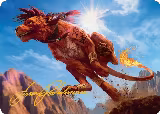 Red XIII, Proud Warrior Art Card (Gold-Stamped Signature) (30) — card price