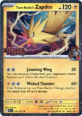 Team Rocket's Zapdos (Destined Rivals Stamp) (070/182), Miscellaneous Cards & Products — Pokémon card price
