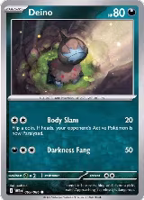 Deino (065/086), White Flare — Pokémon card price