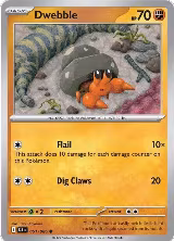 Dwebble (051/086), Black Bolt — Pokémon card price