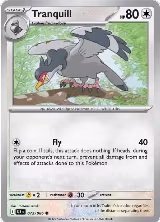 Tranquill (072/086), Black Bolt — Pokémon card price