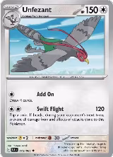Unfezant (073/086), Black Bolt — Pokémon card price